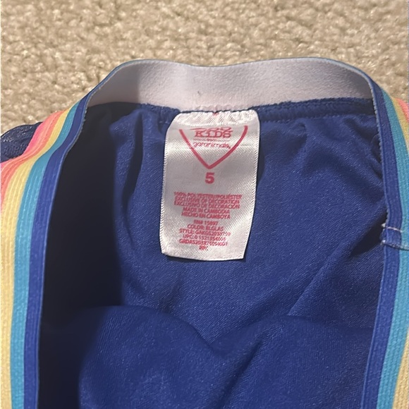 365 kids by Garanimals Girls' Blue Tulle rainbow skirt size 5 - Picture 4 of 5